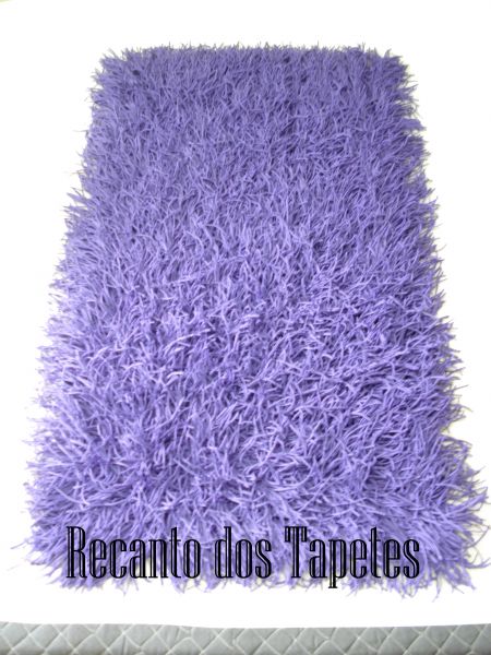 Tapete macarrão lilas 1,00 x 0,50