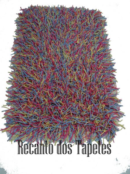 tapete macarrão colorido